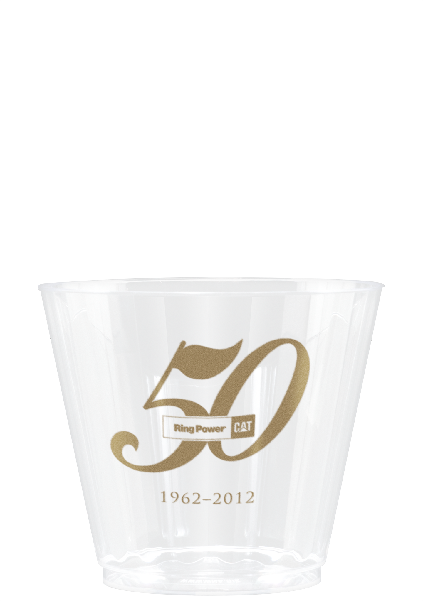9 oz Hard Plastic Fluted Rocks Cup Clear Tradition Print, custom paper cup with logo imprint 2