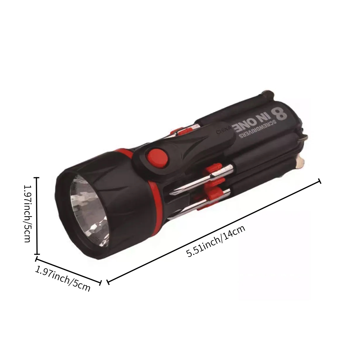 8-in-1 Screwdriver & Flashlight With LED Multi-Tool 3