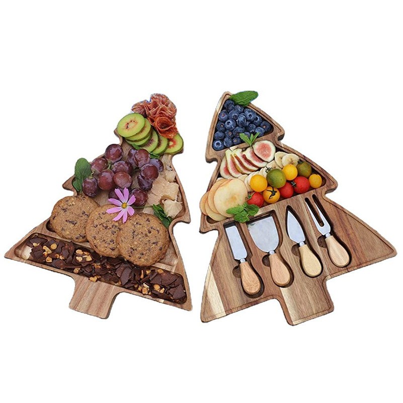 2 Layers Christmas Tree Cheese Board 2