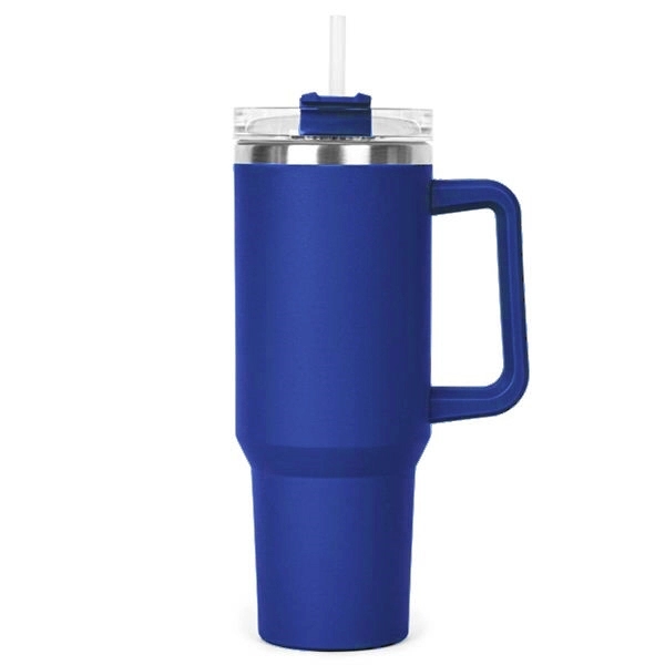 40oz double wall SS vacuum Mug & Straw Lid with Twist Close 11