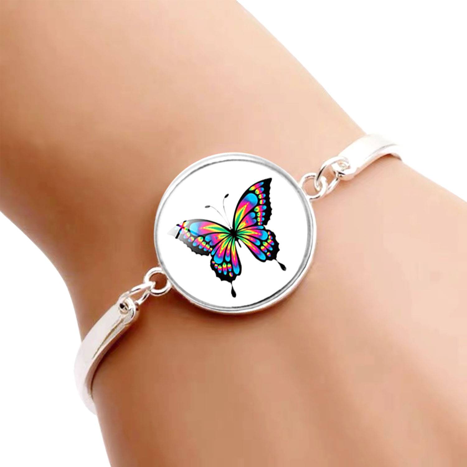 Engraved Female Butterfly Bracelet 4