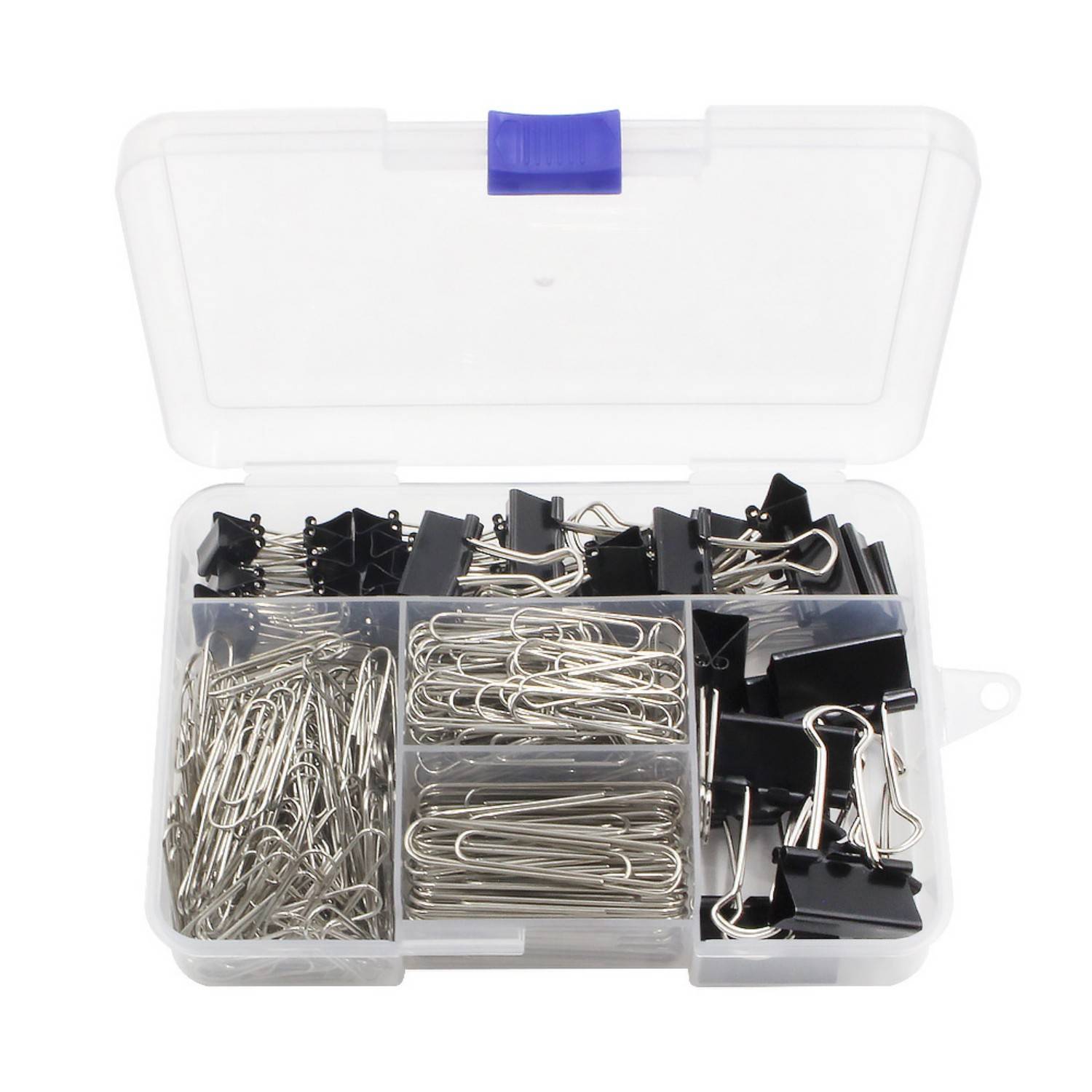 340PCS Paperclips Binder Clips Set w/Storage Box 3