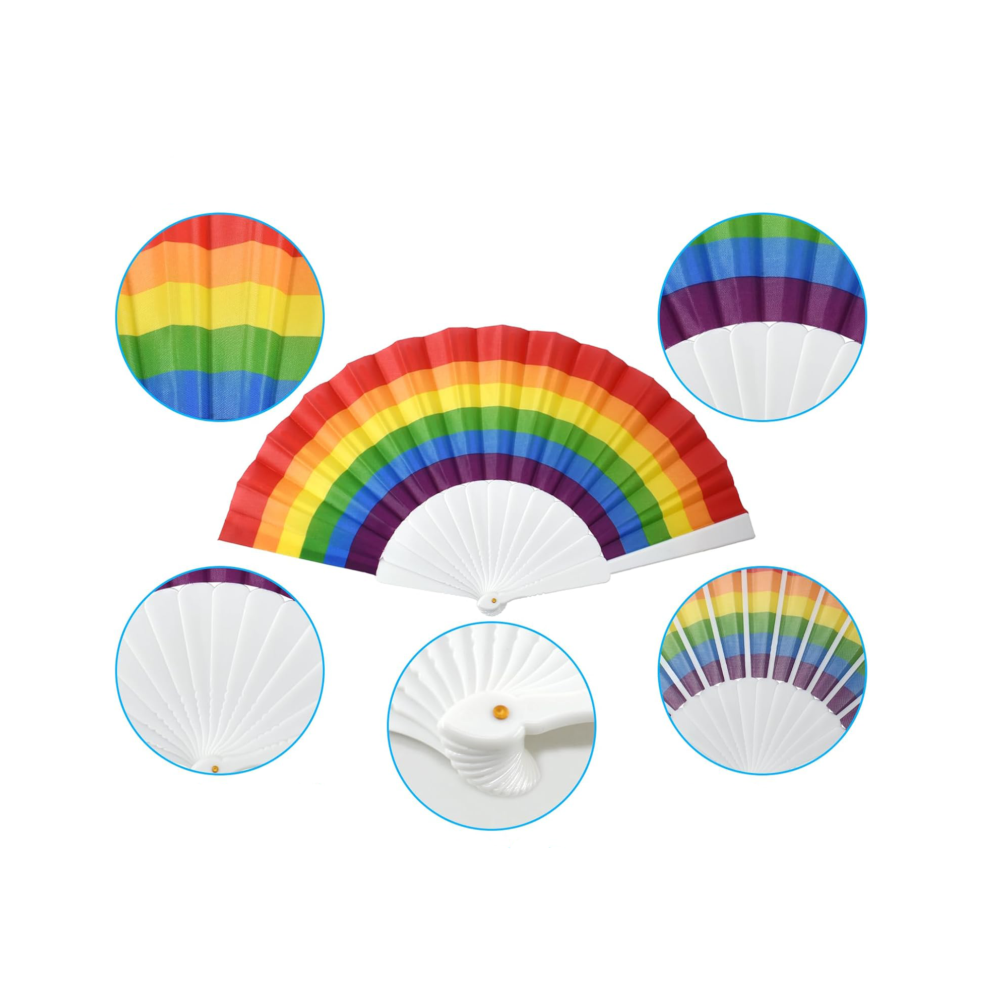 Rainbow Folding Fan 4