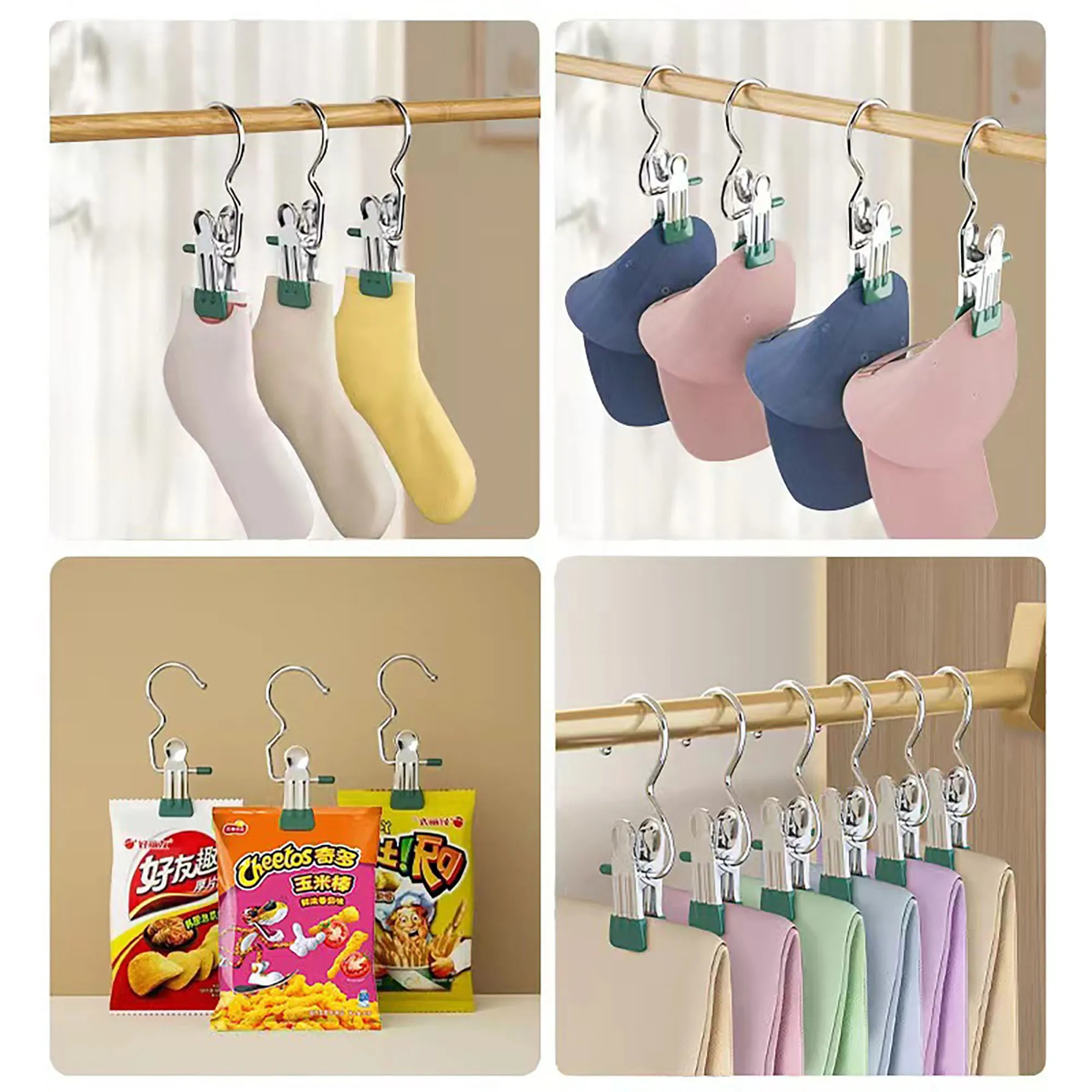 Stainless Steel Seamless Clothes Hanger Clip 6