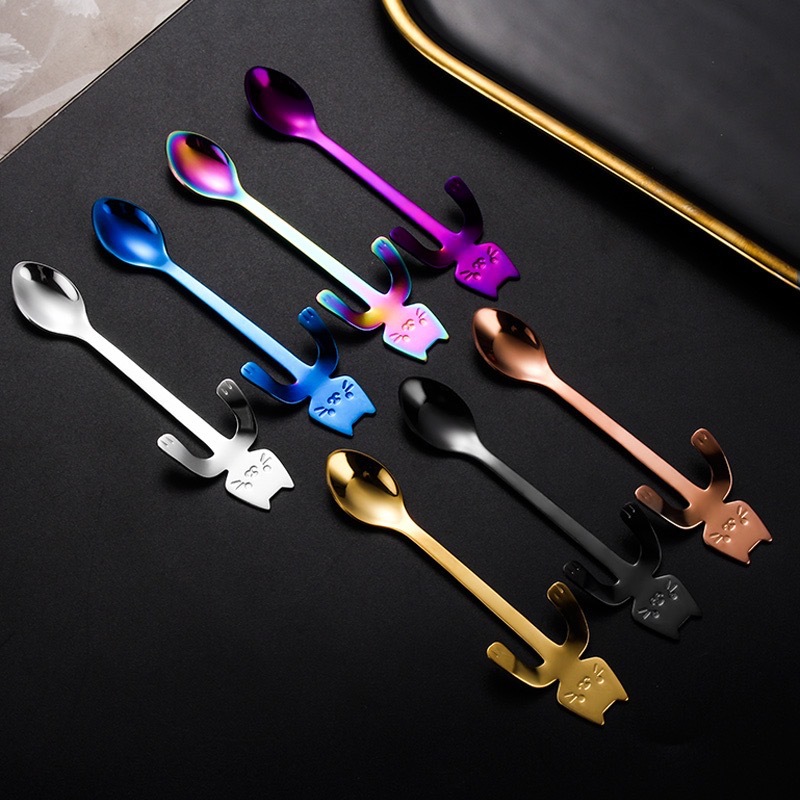 Small Cat Shaped Stainless Steel Spoon 2