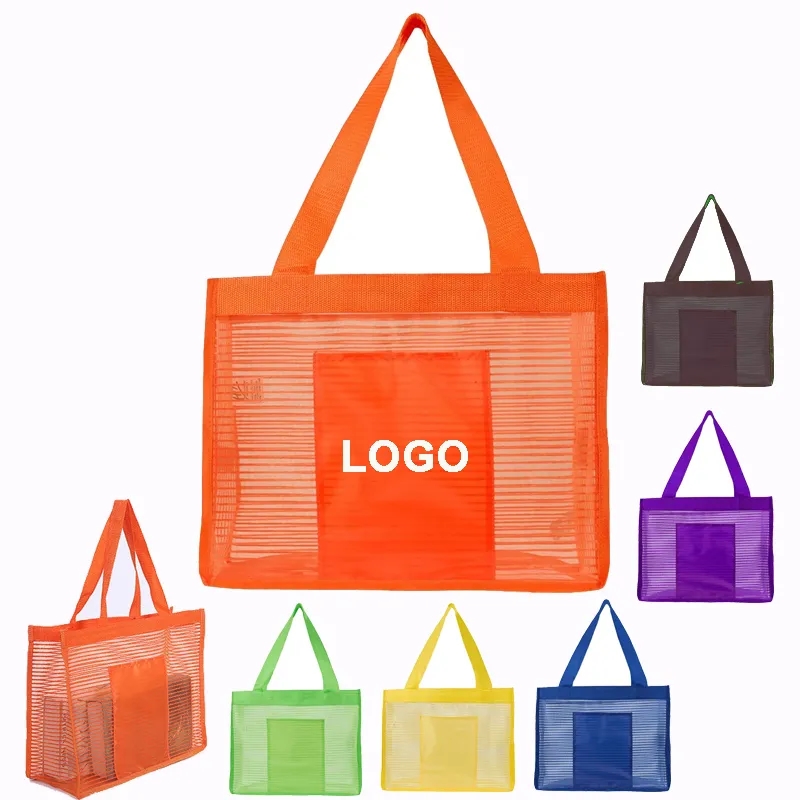 Sheer Striped Tote Bag 4