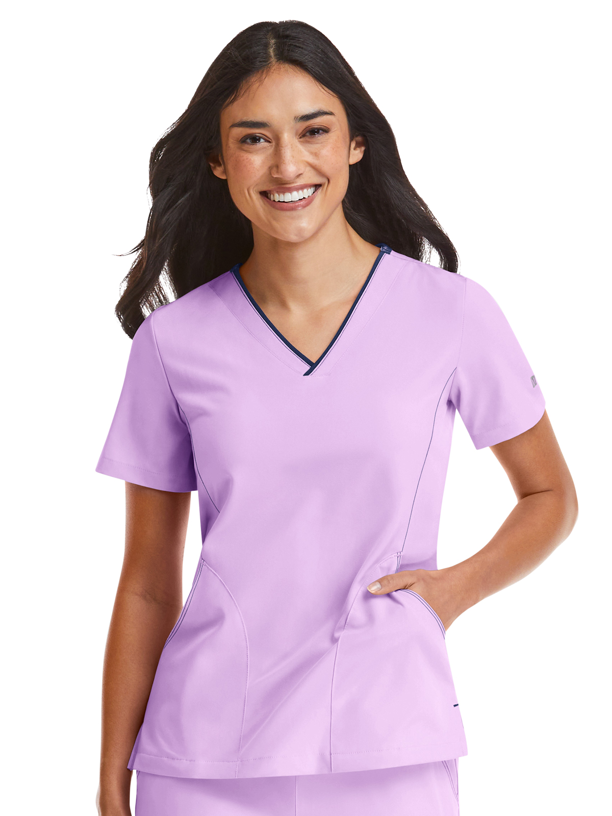 Maevn - Matrix Impulse - Women's Three-Pocket Contrast Stitching V-Neck Top 18
