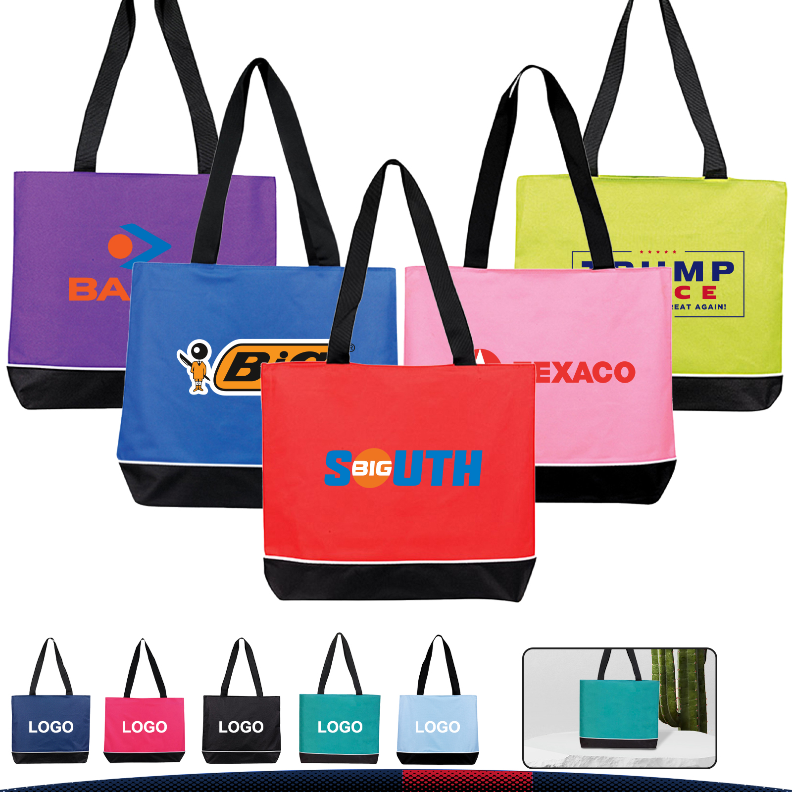 Picto Tote Bag, custom tote bag with logo imprint 9