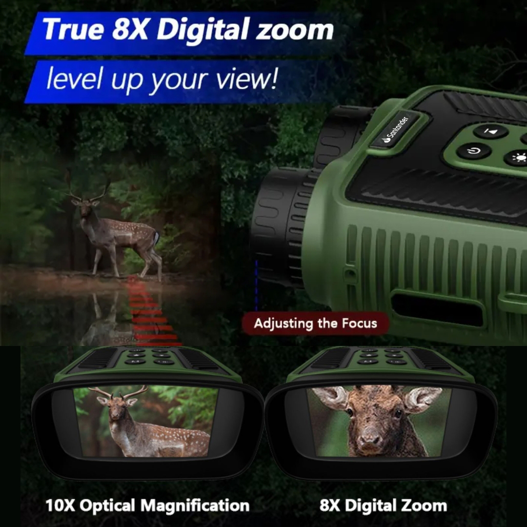 Infrared Night Vision Binoculars with 4K Video and 8x Digital Zoom 2