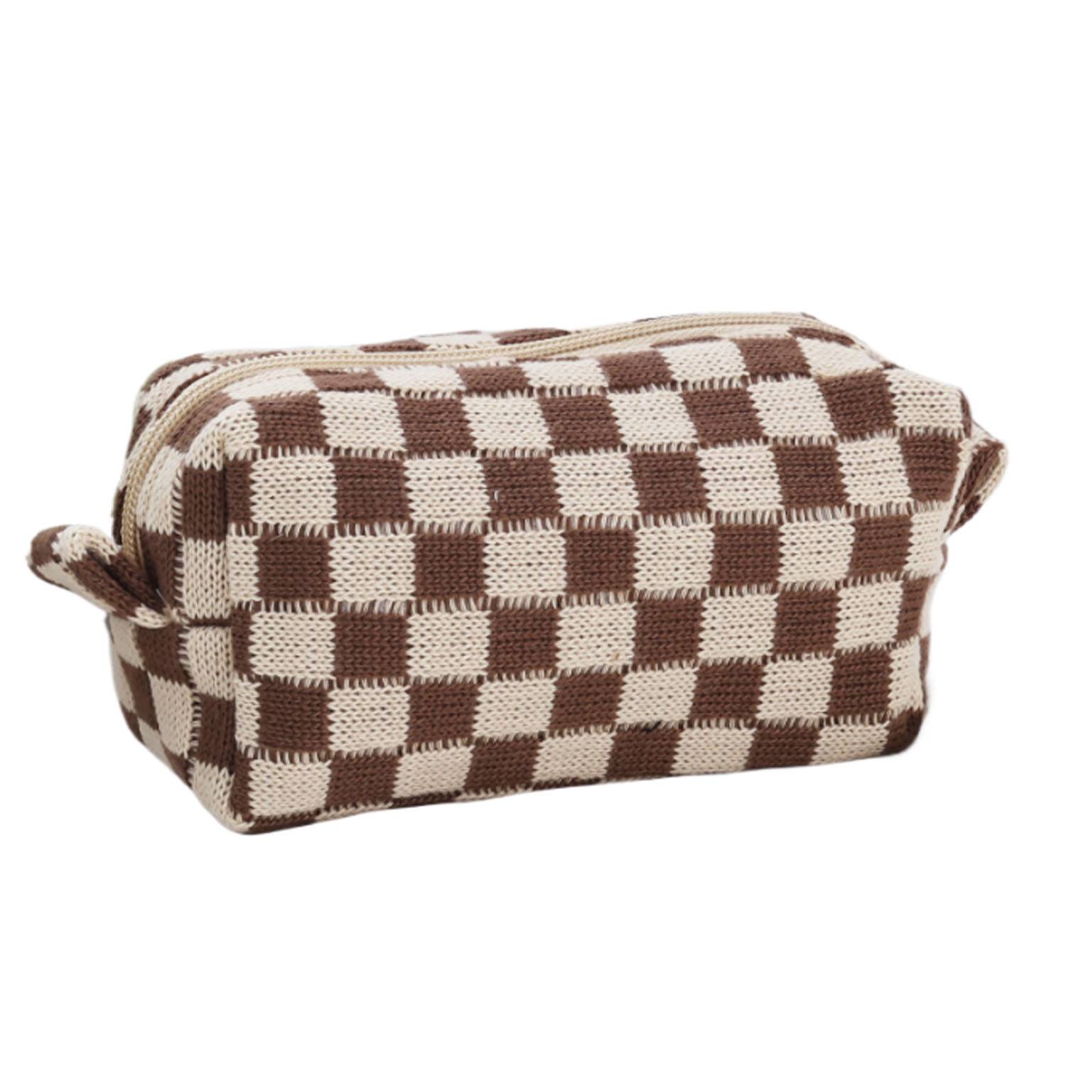 Checkered Makeup Bag 8
