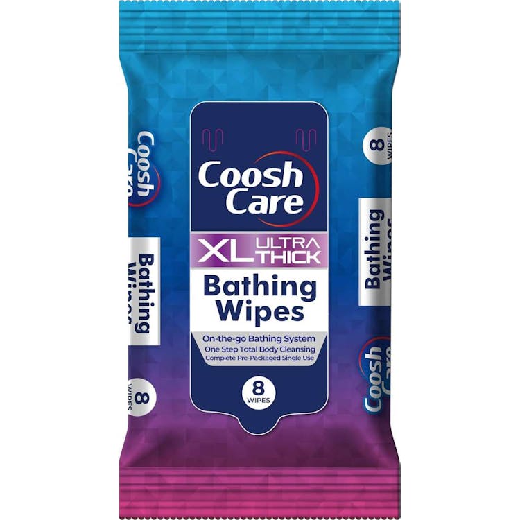 XL Ultra-Thick No-Rinse Bathing Wipes - 8 Count 1