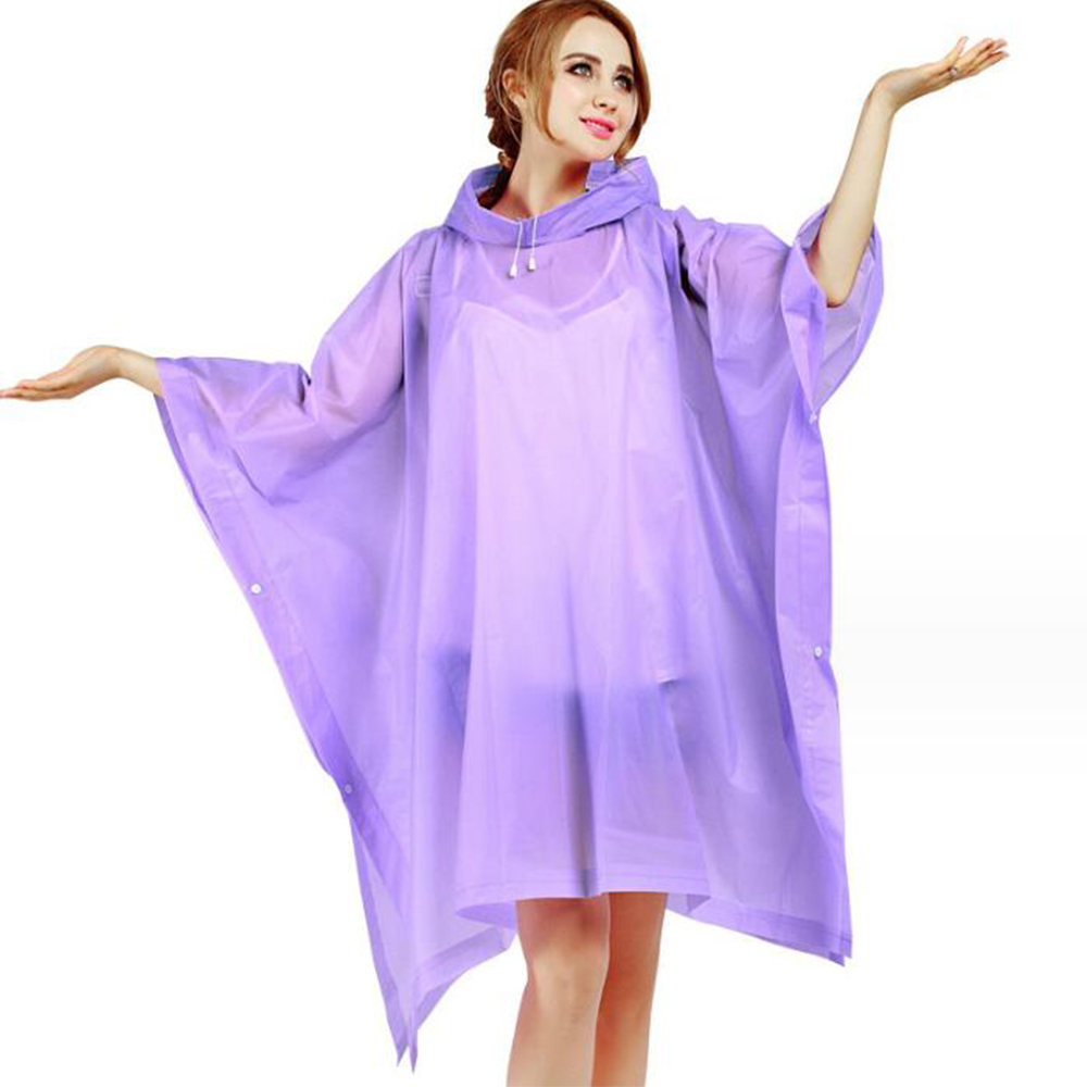 Reusable EVA Rain Poncho 3
