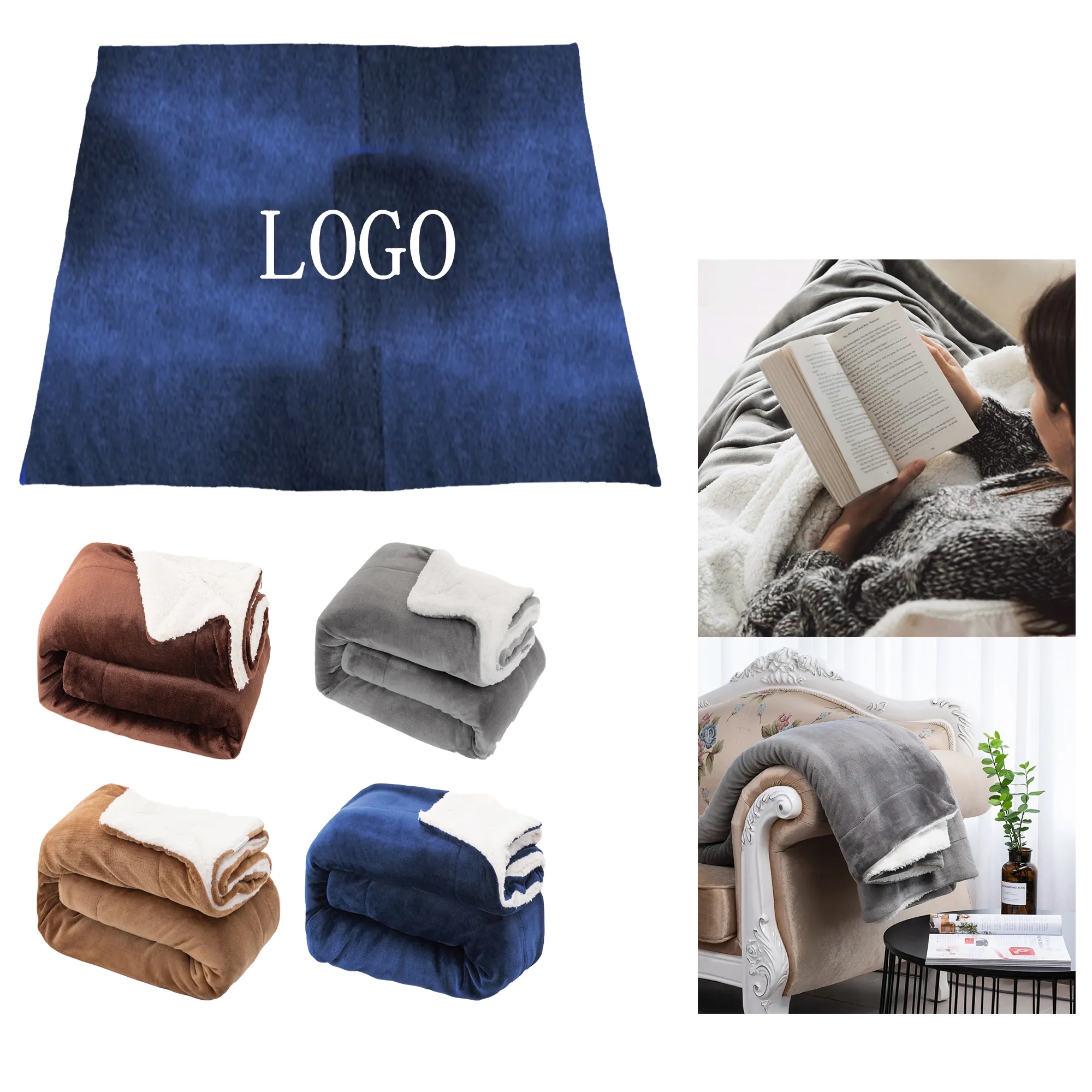 Thick Double Layer Flannel Blanket 6