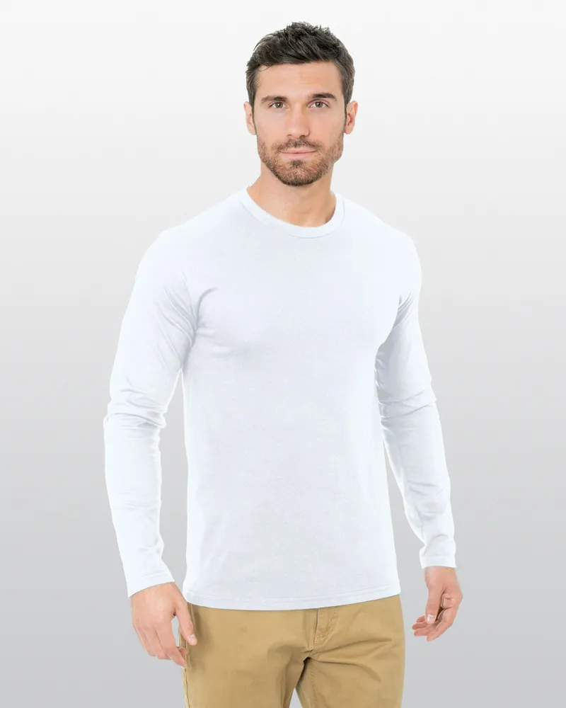 Unisex Fine Jersey Long Sleeve Crew 3