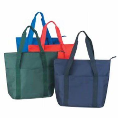 Polyester Zippered Tote Bag, custom tote bag with logo imprint 2