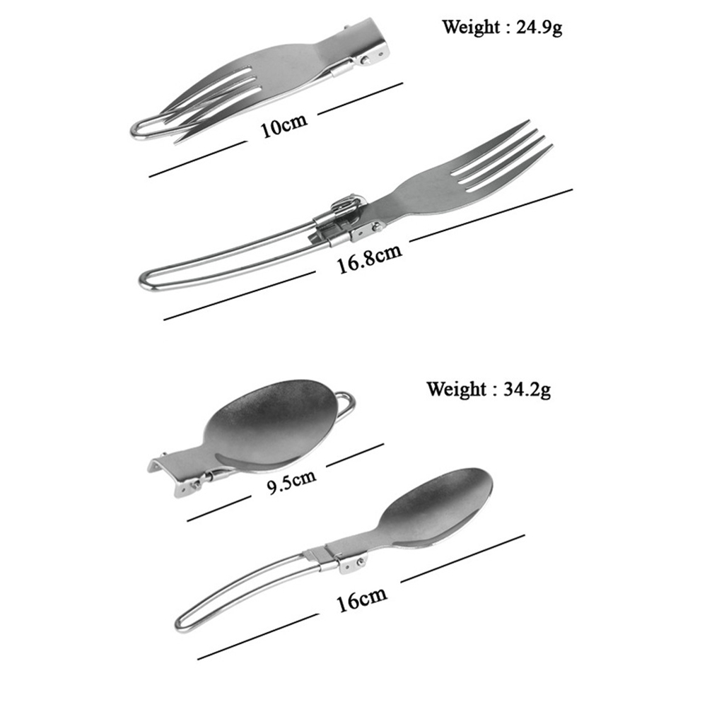 Stainless Steel Foldable Cutlery 3PCS Set 3