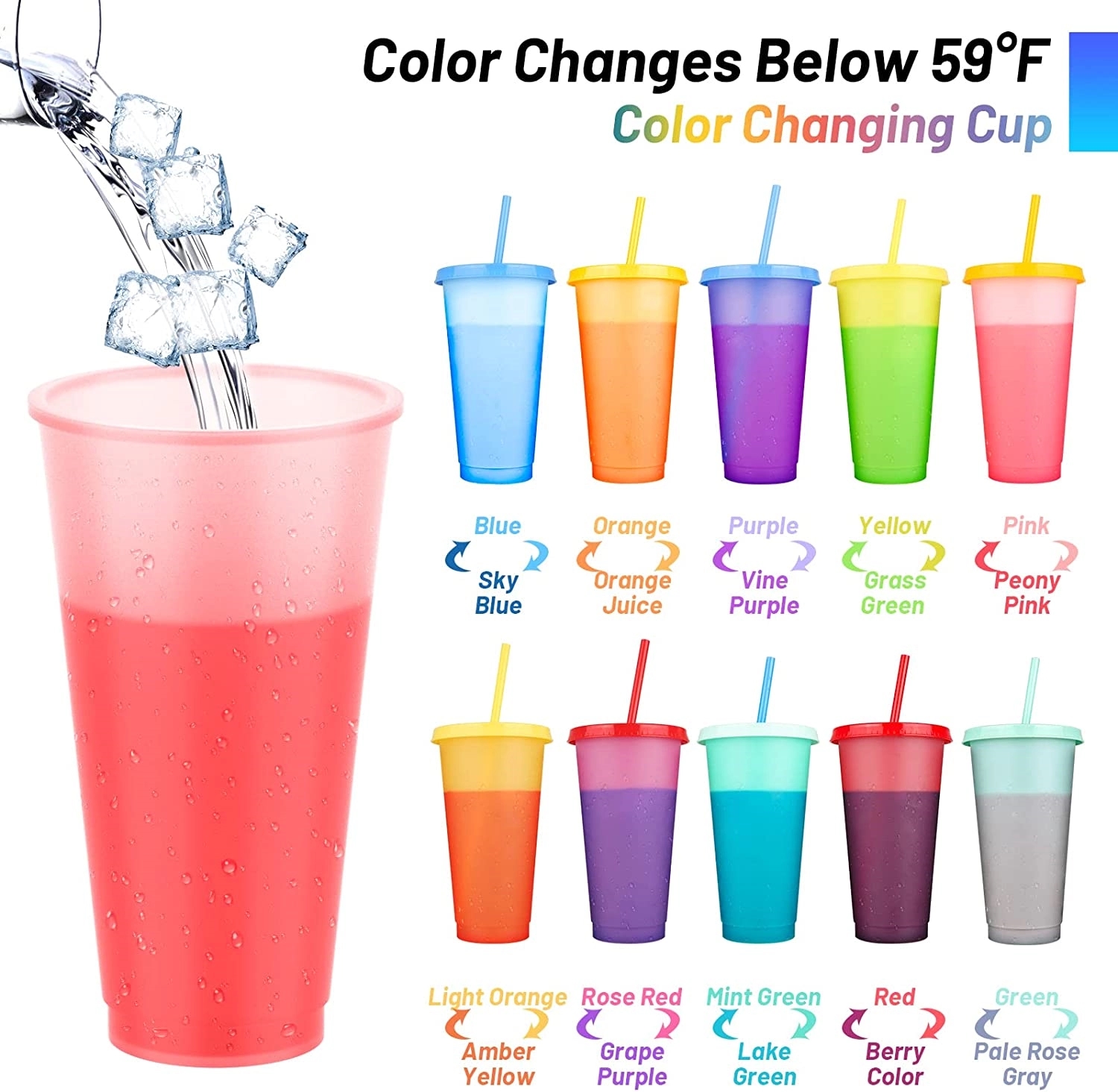 24oz Color Changing Cups with Lids and Straws 3