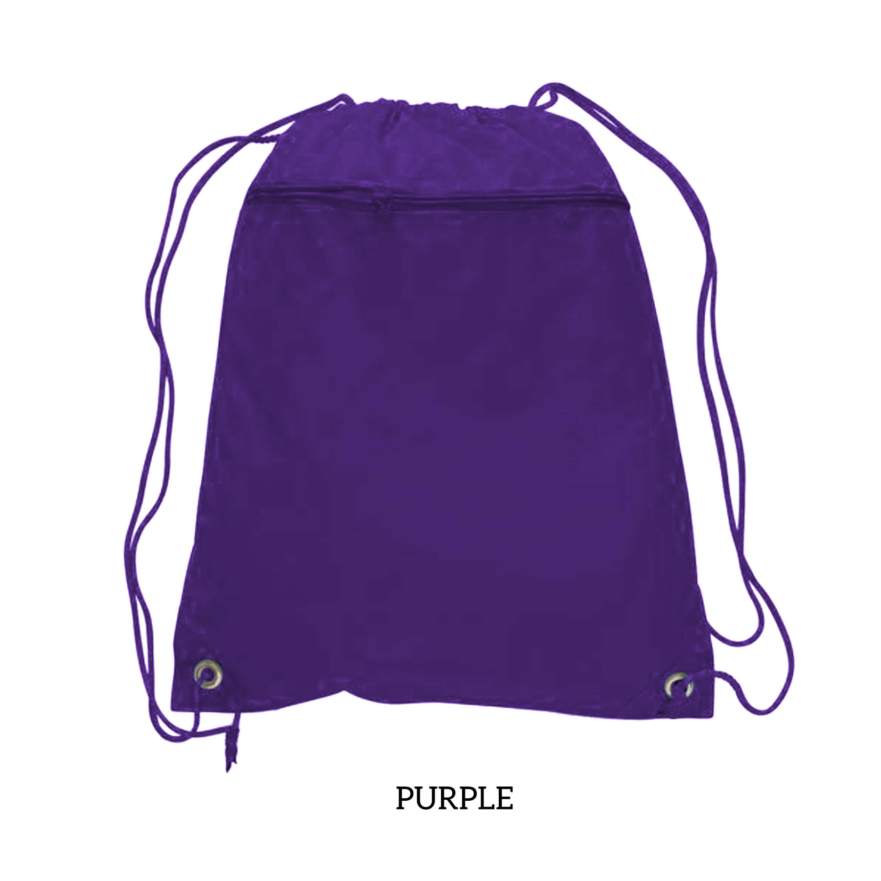 210D Polyester Drawstring Backpack w/PU Coating 2