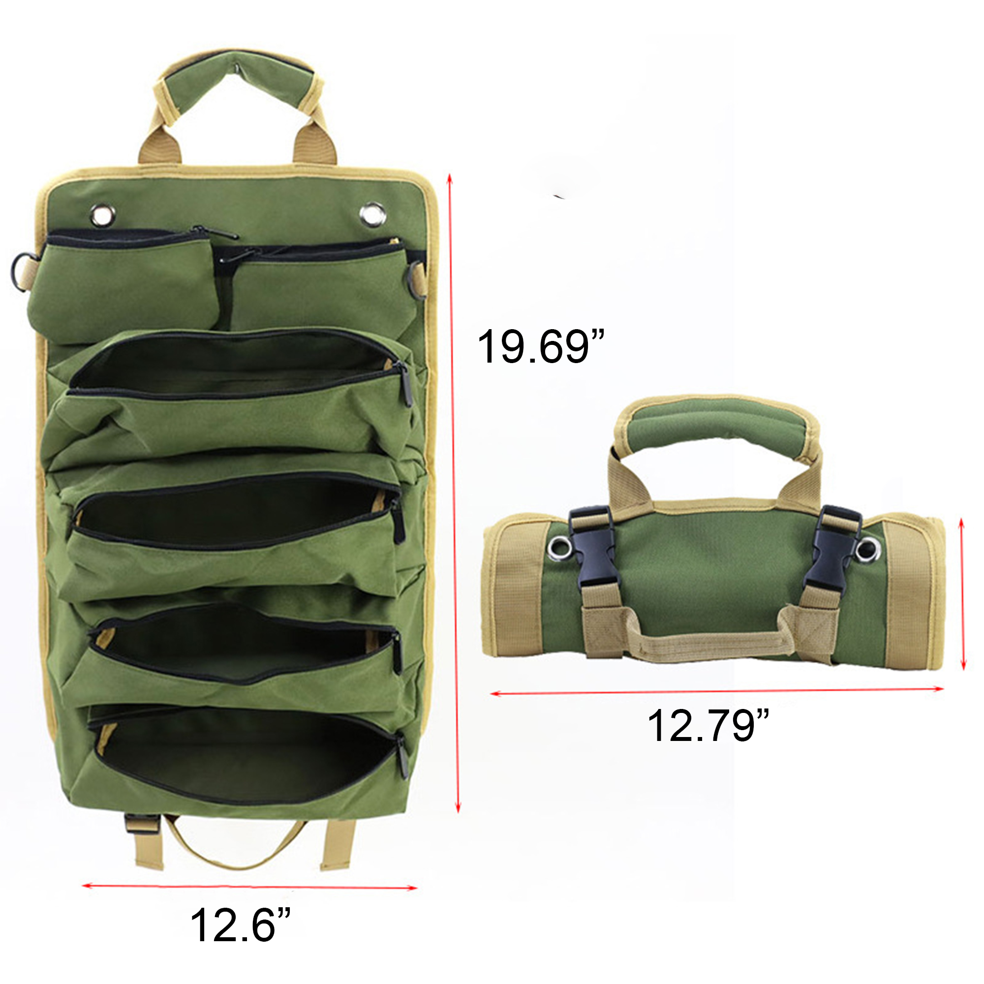 Thickened Oxford Cloth Hardware Tool Roll Bag 5