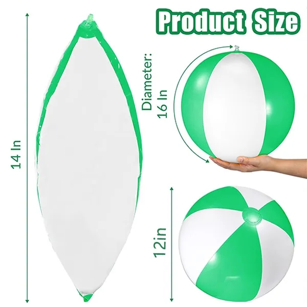 12 inch Summer Inflatable Two-Tone Beach Ball 2