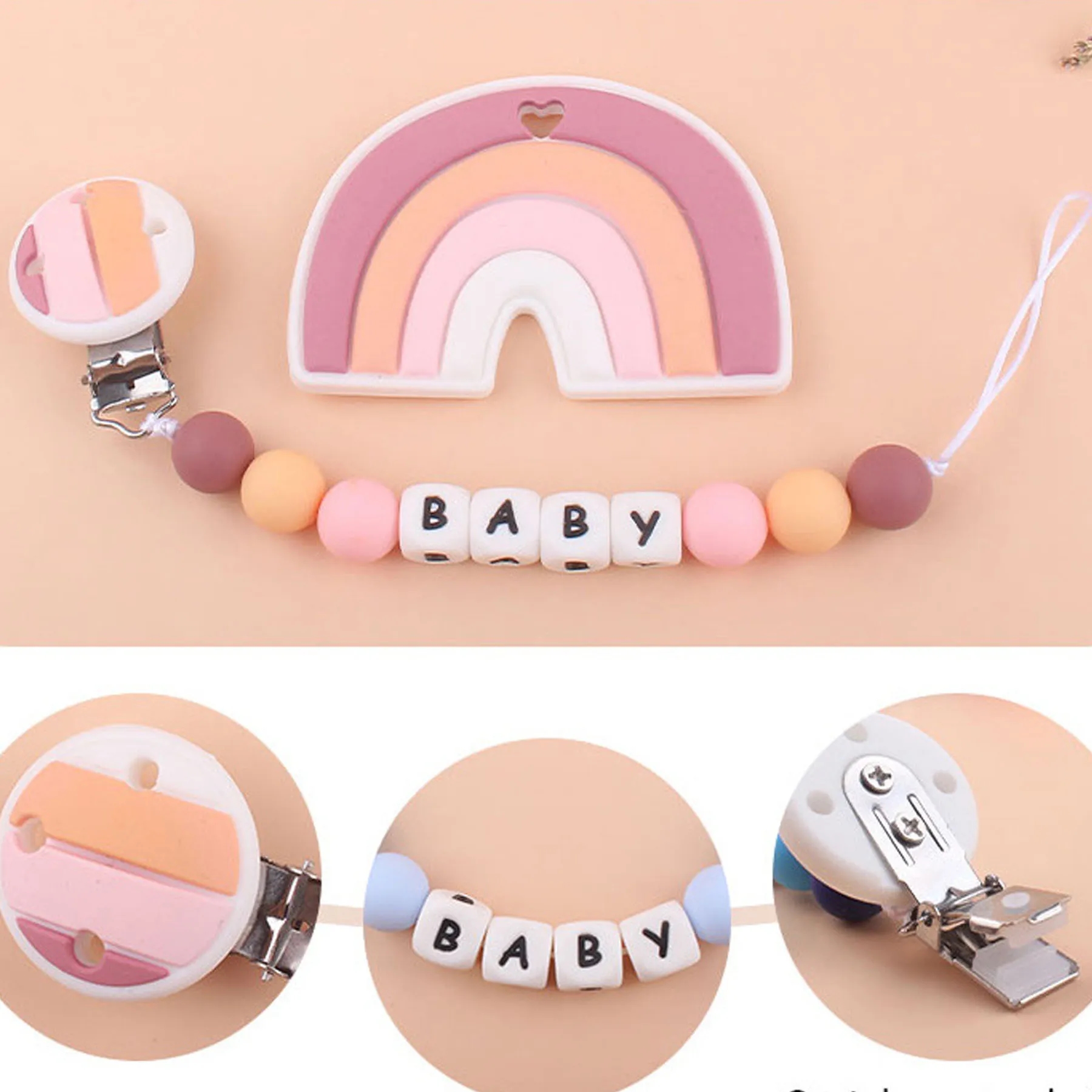 Cartoon Silicone Pacifier Chain 3