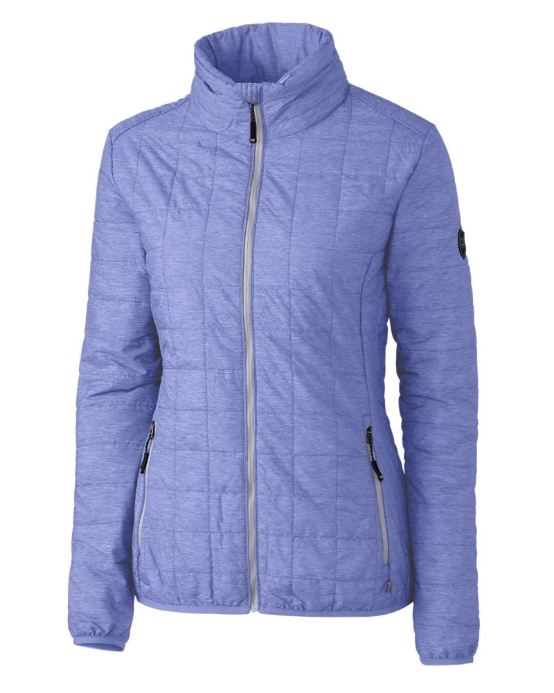 Cutter & Buck Rainier Recycled Insulated Puffer Womens Full Zip Jacket 124