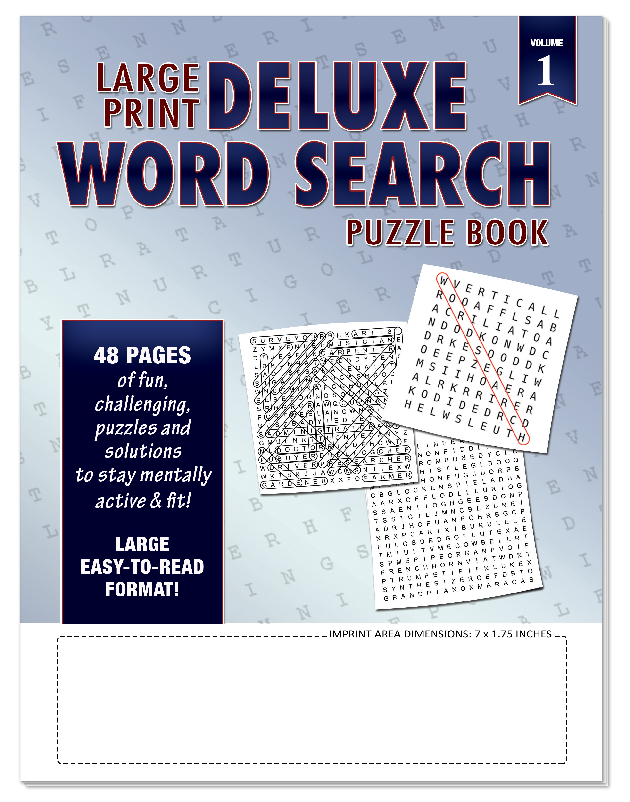PUZZLE BOOK - Deluxe Word Search - Volume 1 3