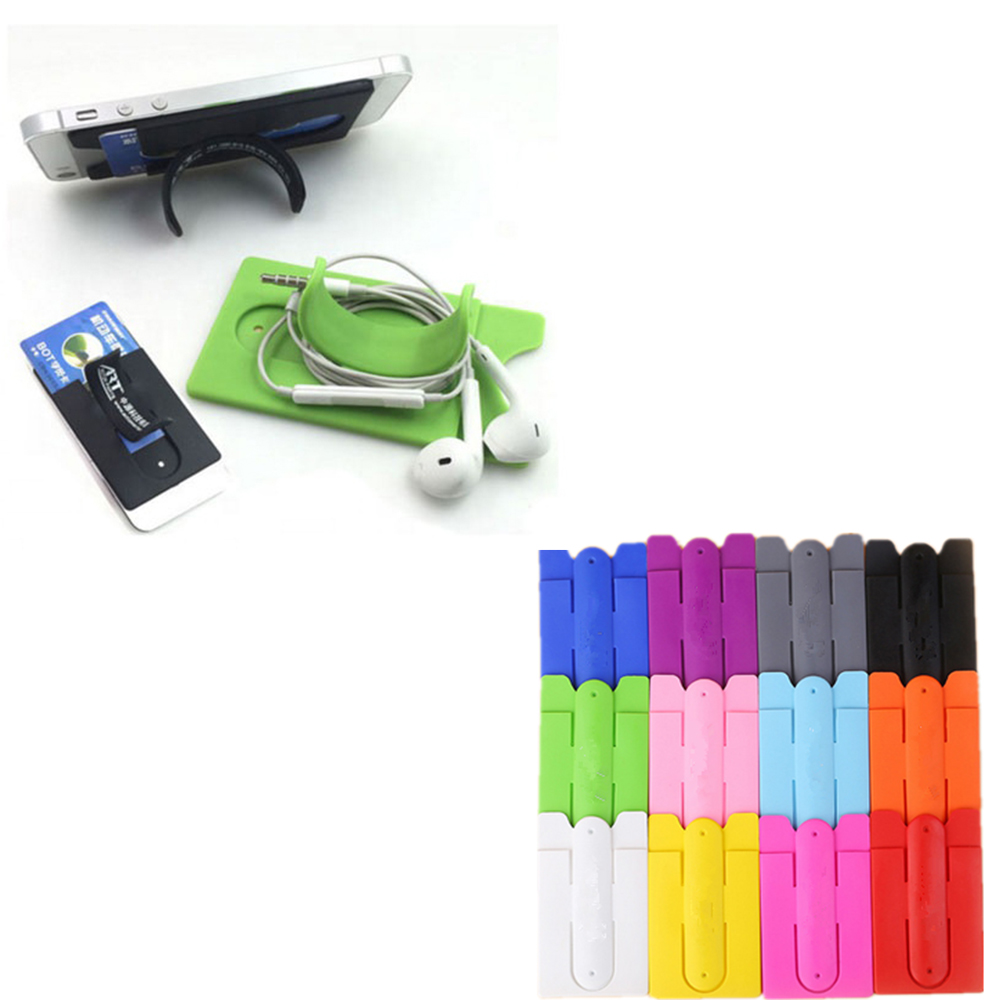 U-shape Silicone Phone Card Holder With Stand 2