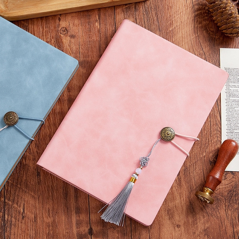 PU Leather A5 Business Travel Journal Binder Notebook 4