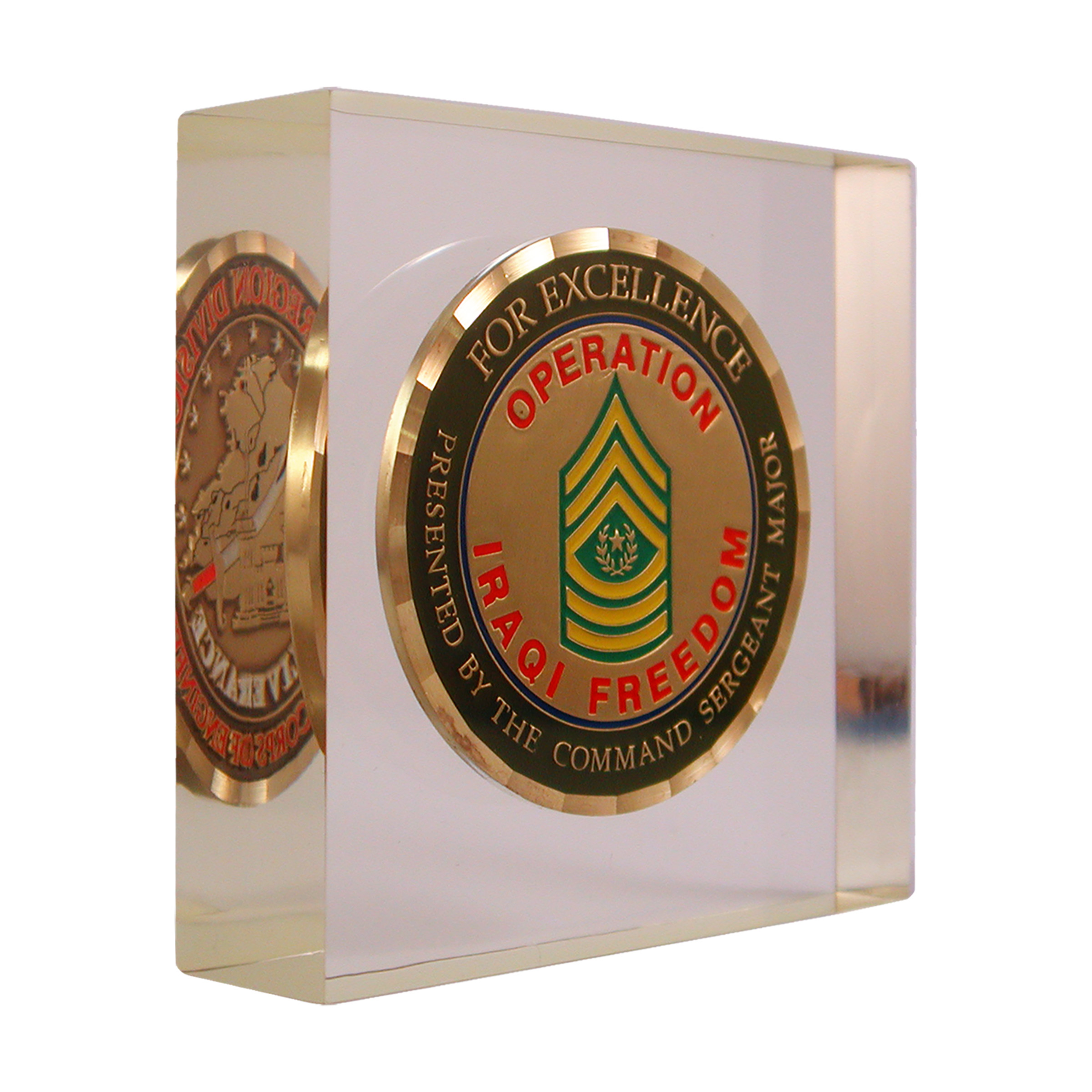 Custom Challenge Coin Acrylic Embedment 2