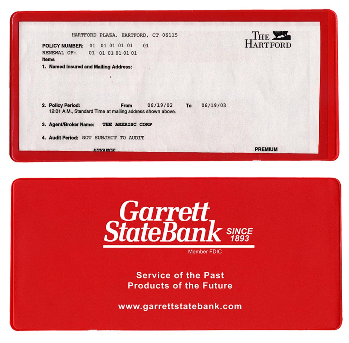 Large Policy/Lottery Ticket Holder (open on short side) 5