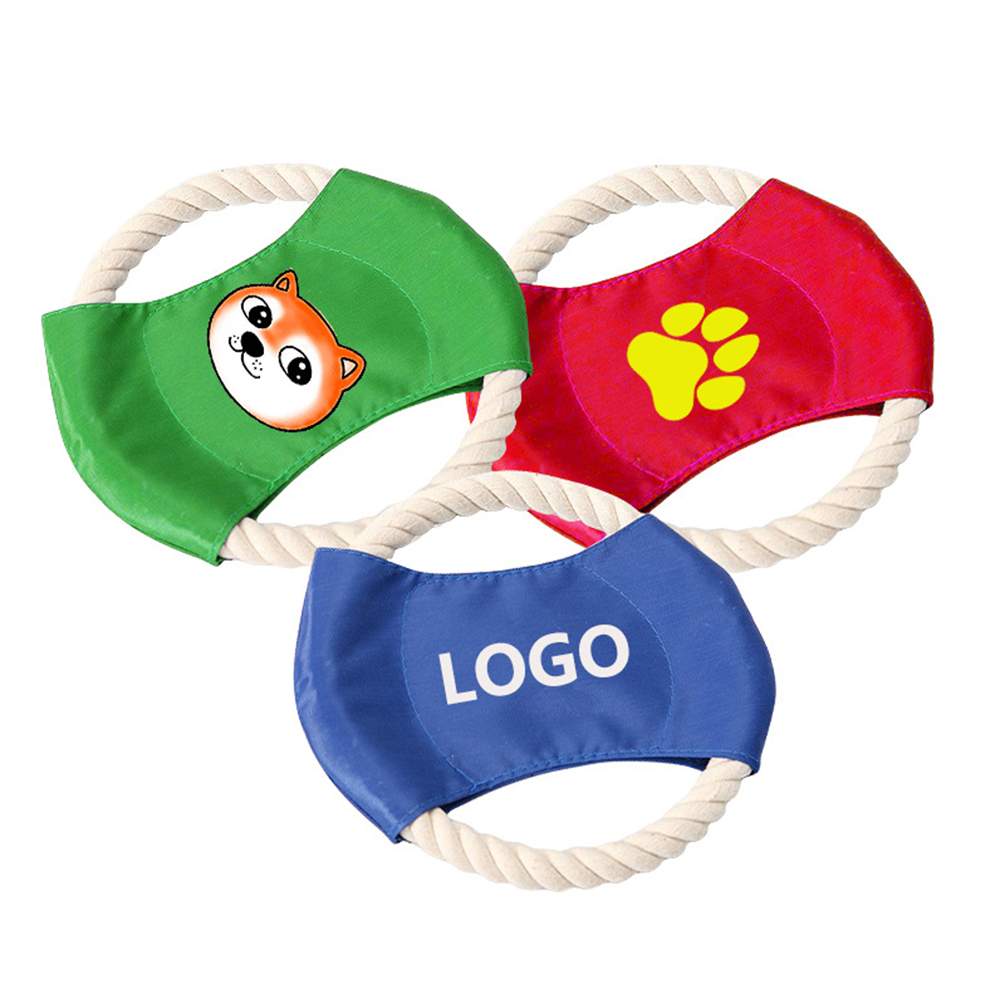 Durable Dog Flying Disc With Rope Toy 2