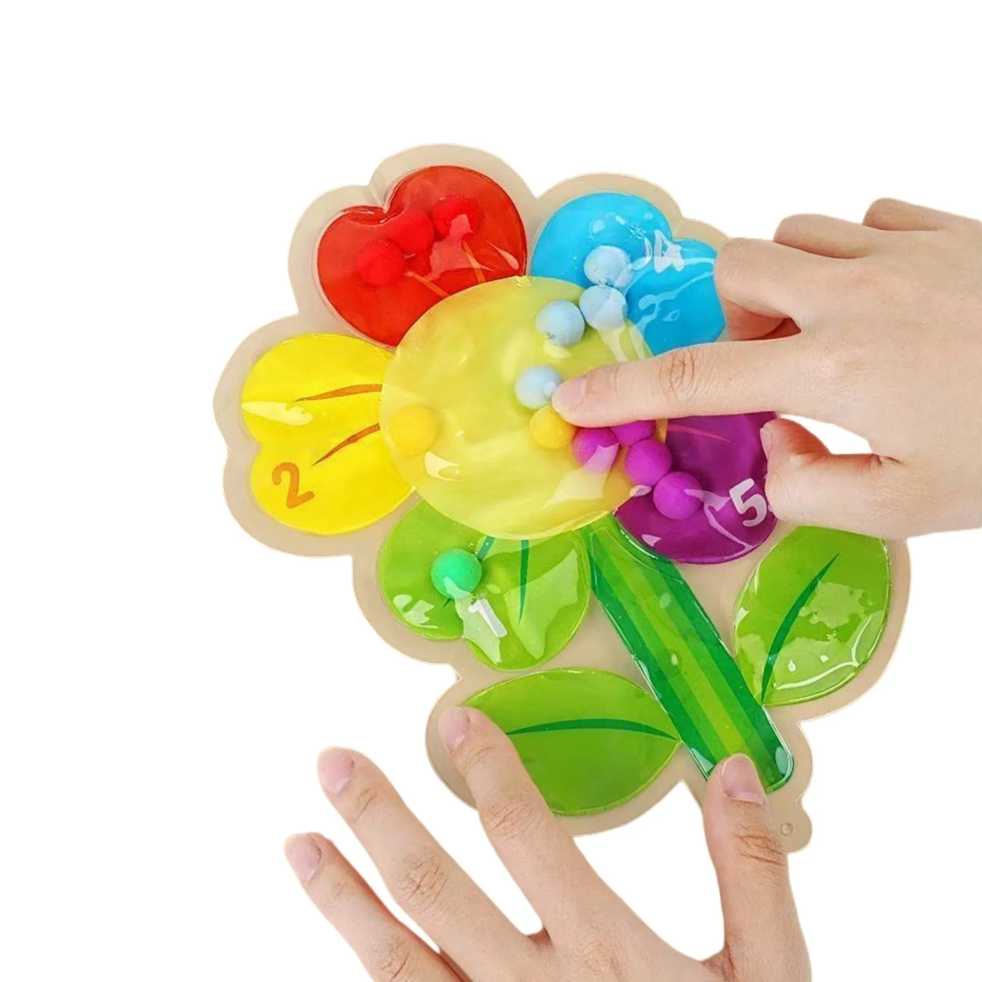 Cute Animal Shape Squeeze Toy Color Sorting Fidget Toy 4
