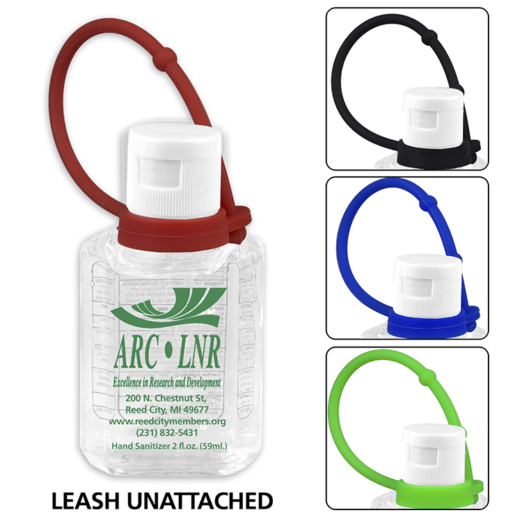 1.0 oz Compact Hand Sanitizer Antibacterial Gel in Flip-Top Squeeze Bottle with Adjustabel Silicone 2