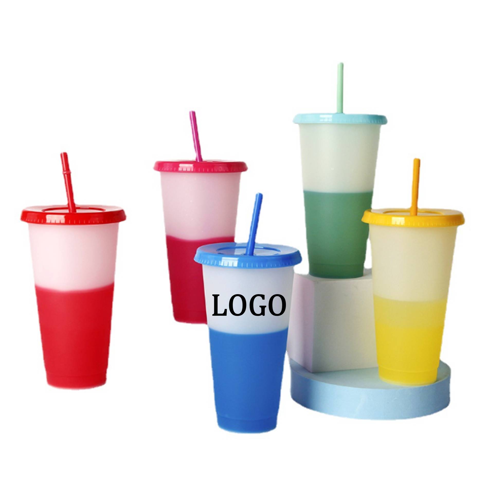 27 Oz. Color Changing Stadium Straw Cup 3