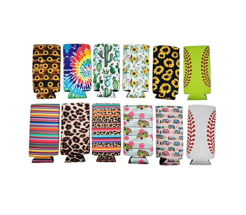 Full Color Sublimation Slim Neoprene Bottle Cooler 3