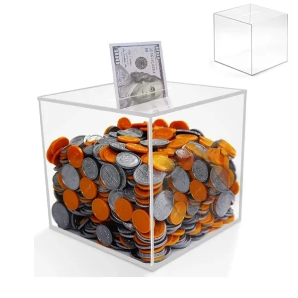 Unbreakable Clear Piggy Bank for Adults and Kids