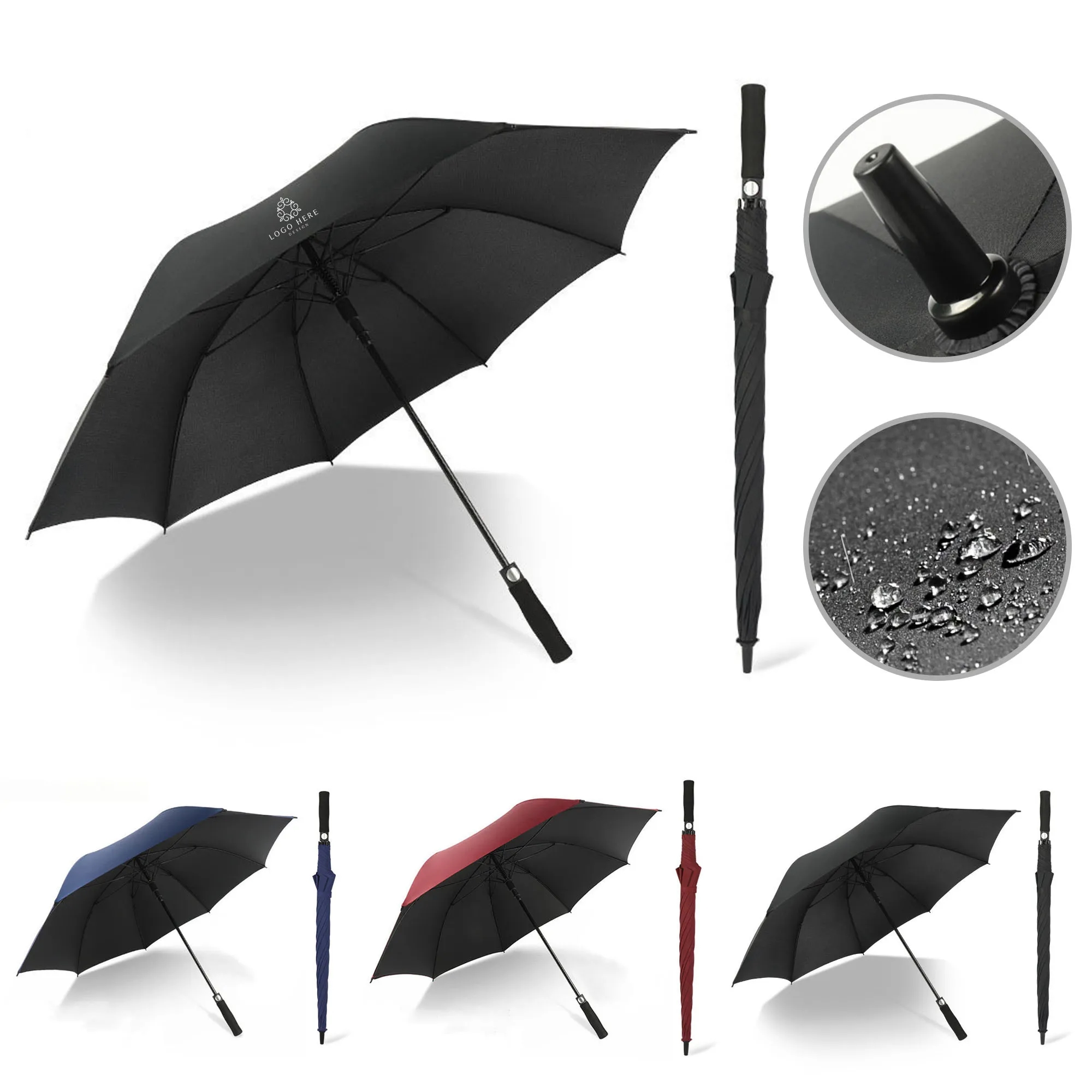 27inch Large Automatic Golf Umbrella 3