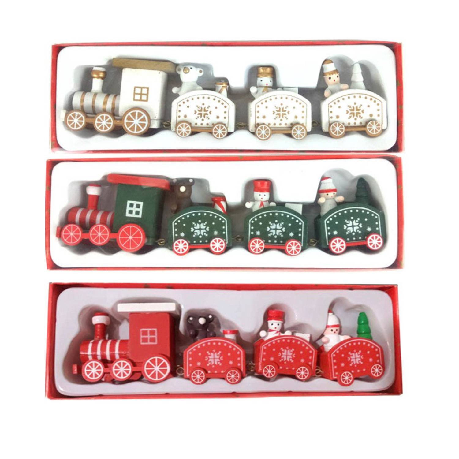 Christmas Wooden Train Decoration 5