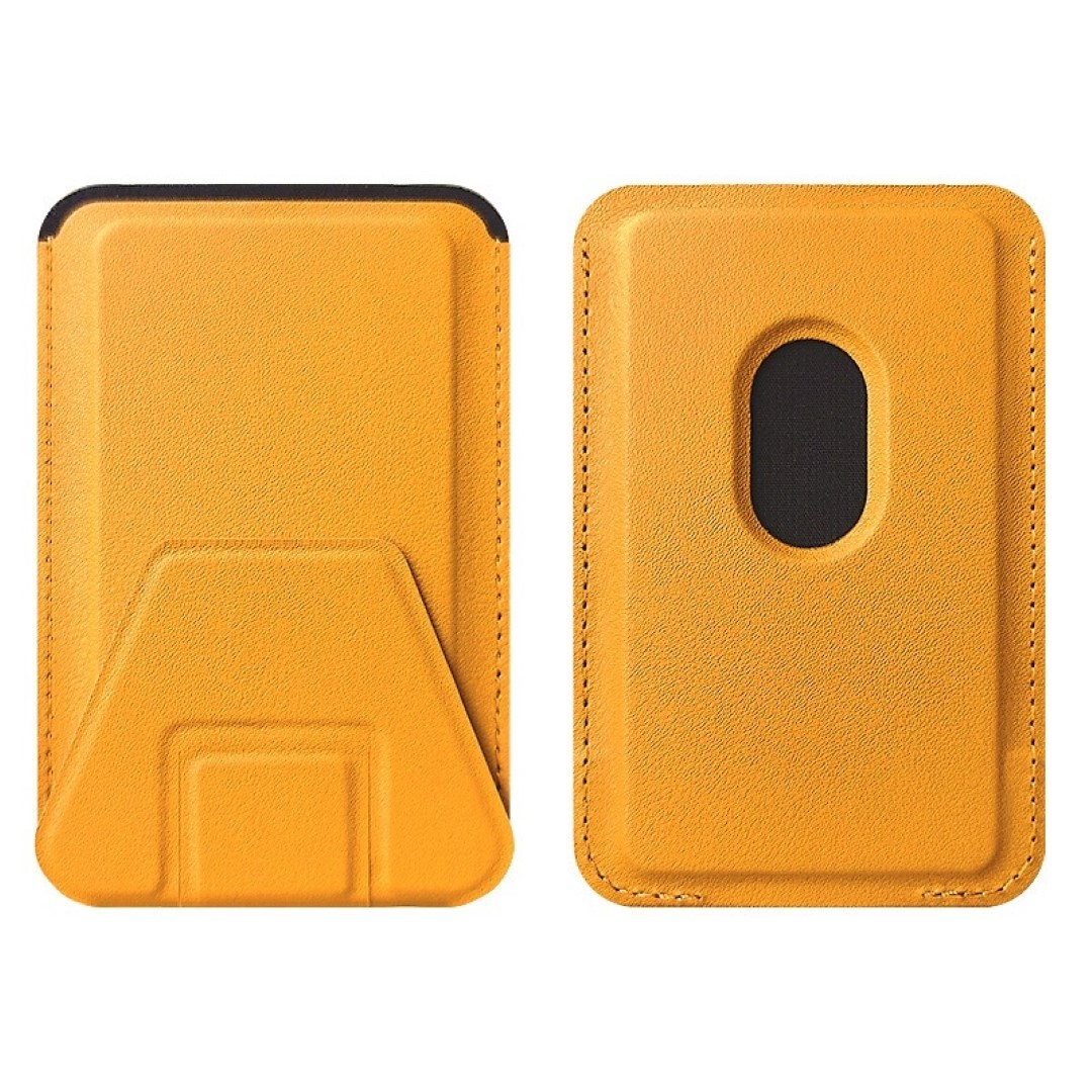 Magnetic Leather Wallet Cards Holder Stand with Kickstand 11
