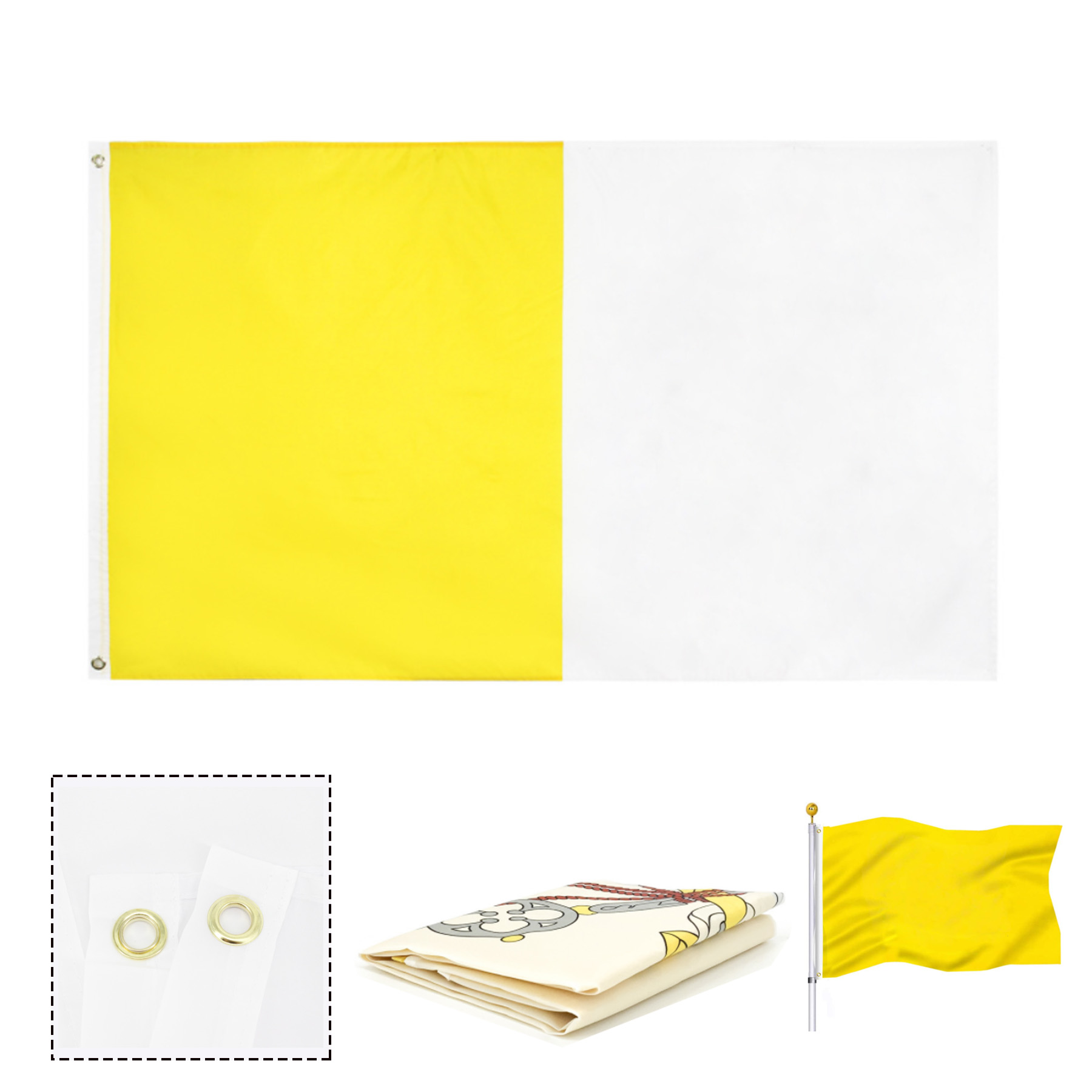 3Ft x 5FtCustom Single Sided Flag 1