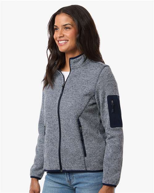 Women's Jasper Jacquard Full-Zip Fleece Jacket - NE730W 6