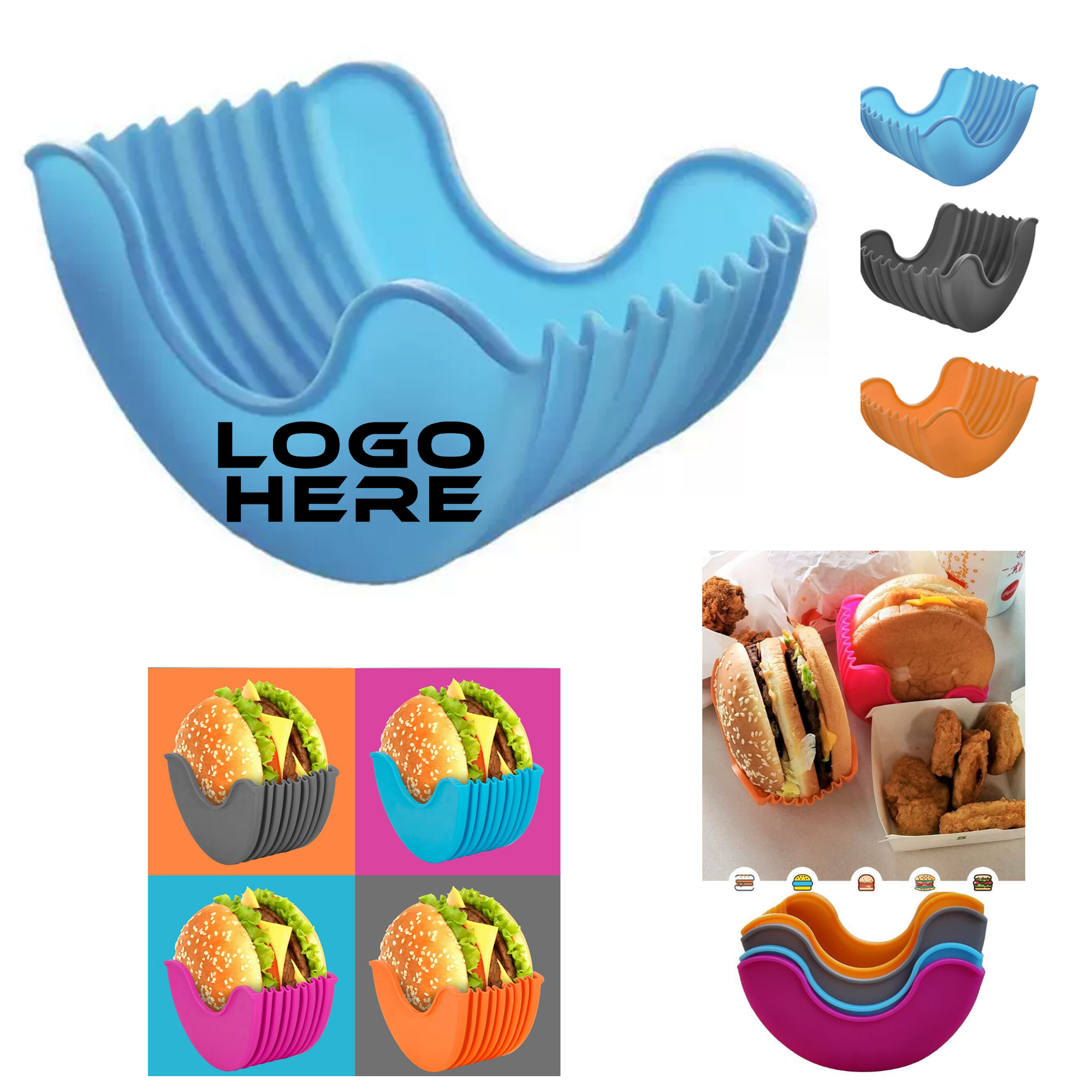 Adjustable Silicone Burger Holder 3