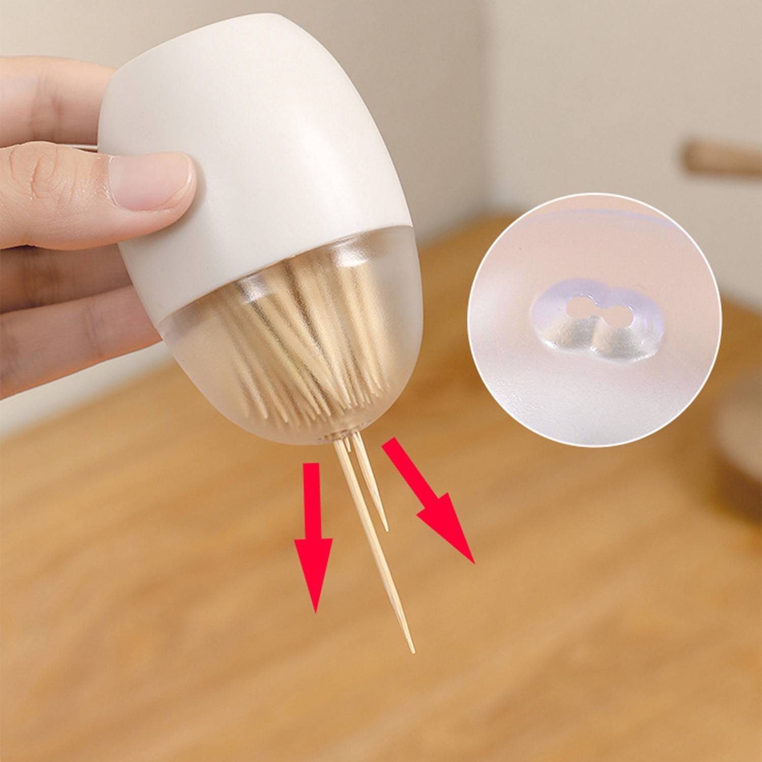 Magnetic suction toothpick Storage Transparent Box 6