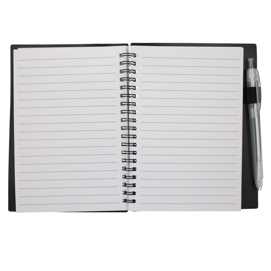 FSC® Recycled 5" x 7" Star Spiral Notebook with Pe 28