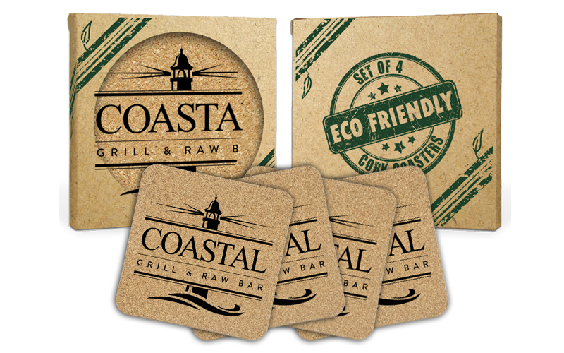 Square Cork Coaster (Set of 4) 2