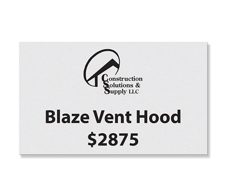 Deluxe screen printed signs 10-25 sq" 6