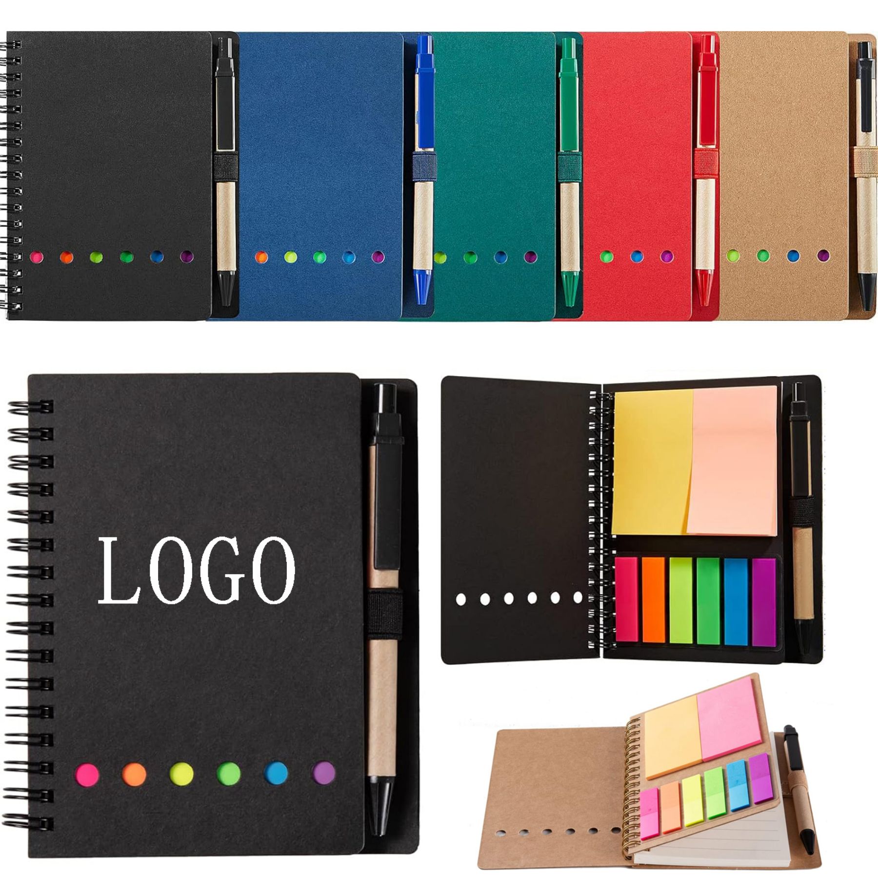 Sticky Notes Spiral Notebook 2