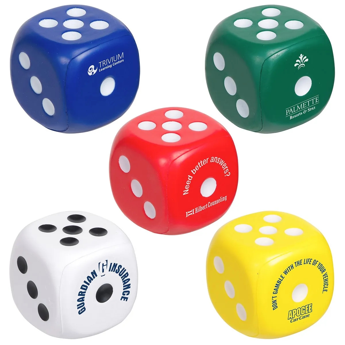PU Dice Shape Stress Reliever Balls 11