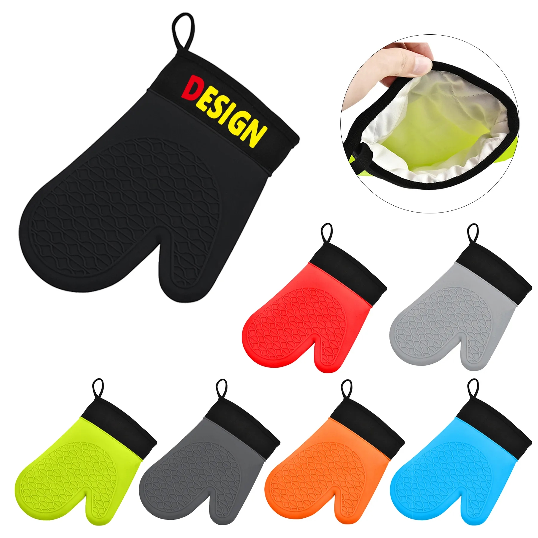 Silicone Heat Resistant Oven Gloves 11